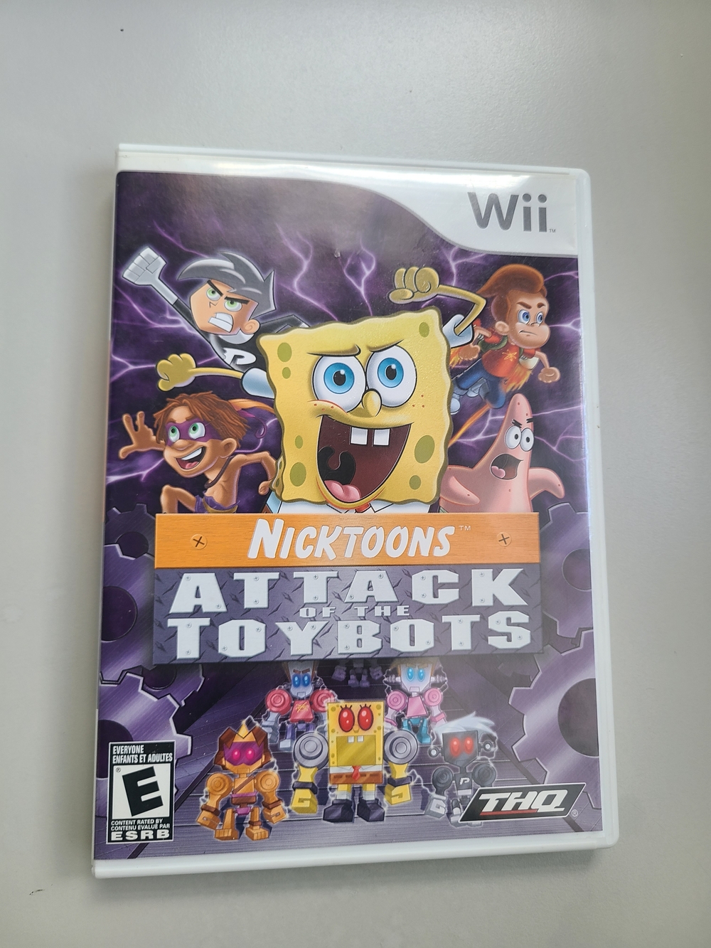 Nicktoons: Attack of the Toybots Wii Video Game - White Case